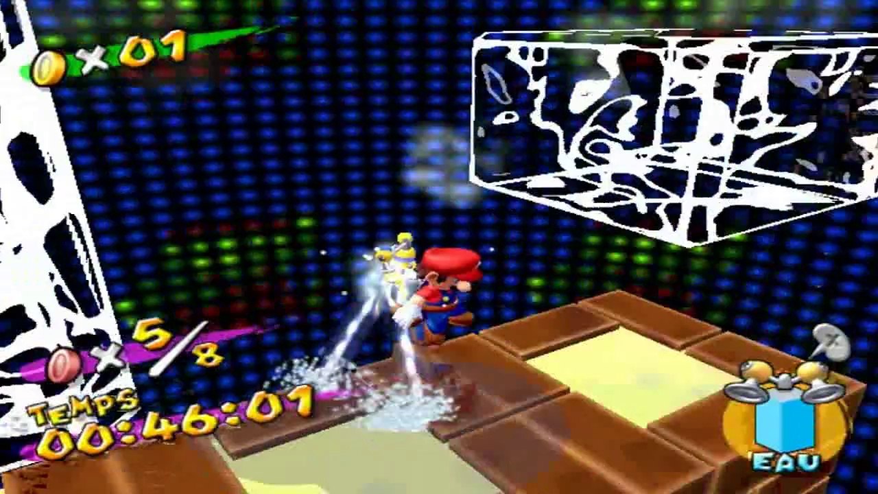 Super Mario Sunshine - Plage Sirena - Soleil Secret 2 : Récupérer 8 pièces rouges