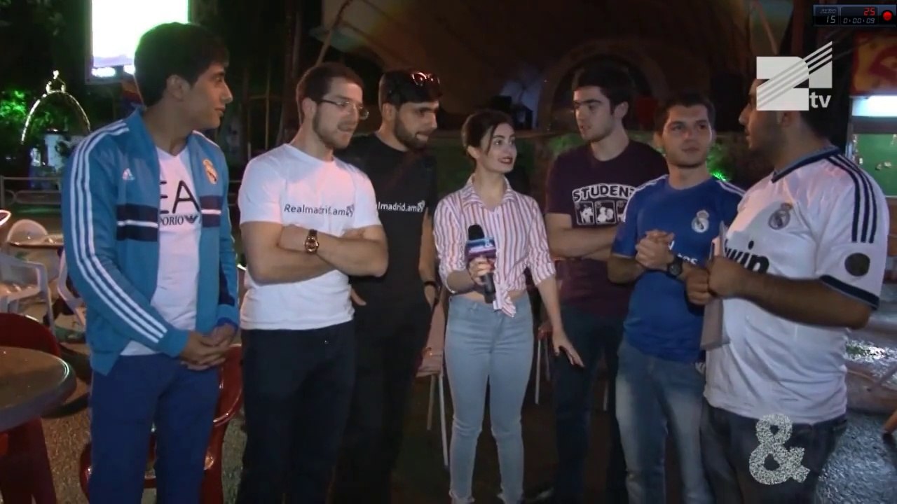 Week&. Real Madrid's armenian fans celebrate UCL win