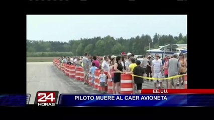 Tragedia en EEUU: avioneta se desplomó durante exhibición aérea