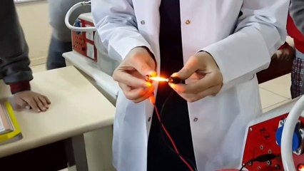 Kalem ucu ile ışık elde etme deneyi