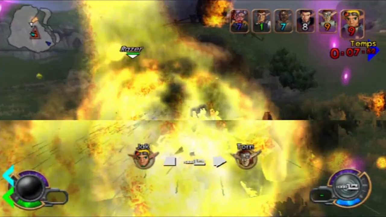 Jak X - Coupe Eco Bleue - Abriville : Abrifalaises - Combat à mort