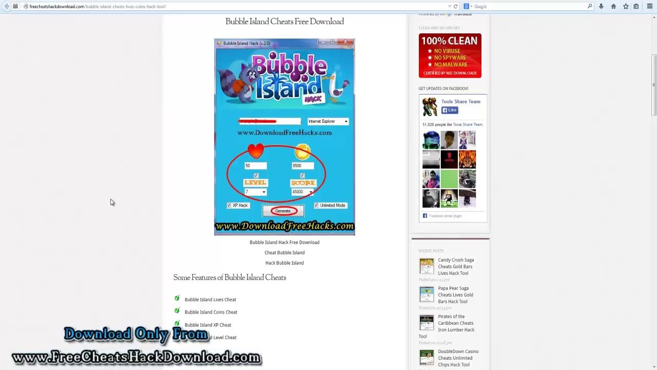 Bubble Island Cheats Lives Coins Hack Tool (2014 Updated)