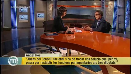 TV3 - Els Matins - Àngel Ros: "Jo no hi seré en un nou partit polític"