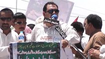 Protest for Chakwal-Mandra Road. p/2