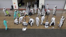 Mercedes AMG - Pit stop training with Hamilton & Rosberg
