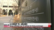 LG Group affiliates sue dozen airplane companies