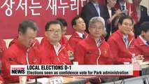 Local elections D-1 polls seen as confidence vote for Park administration