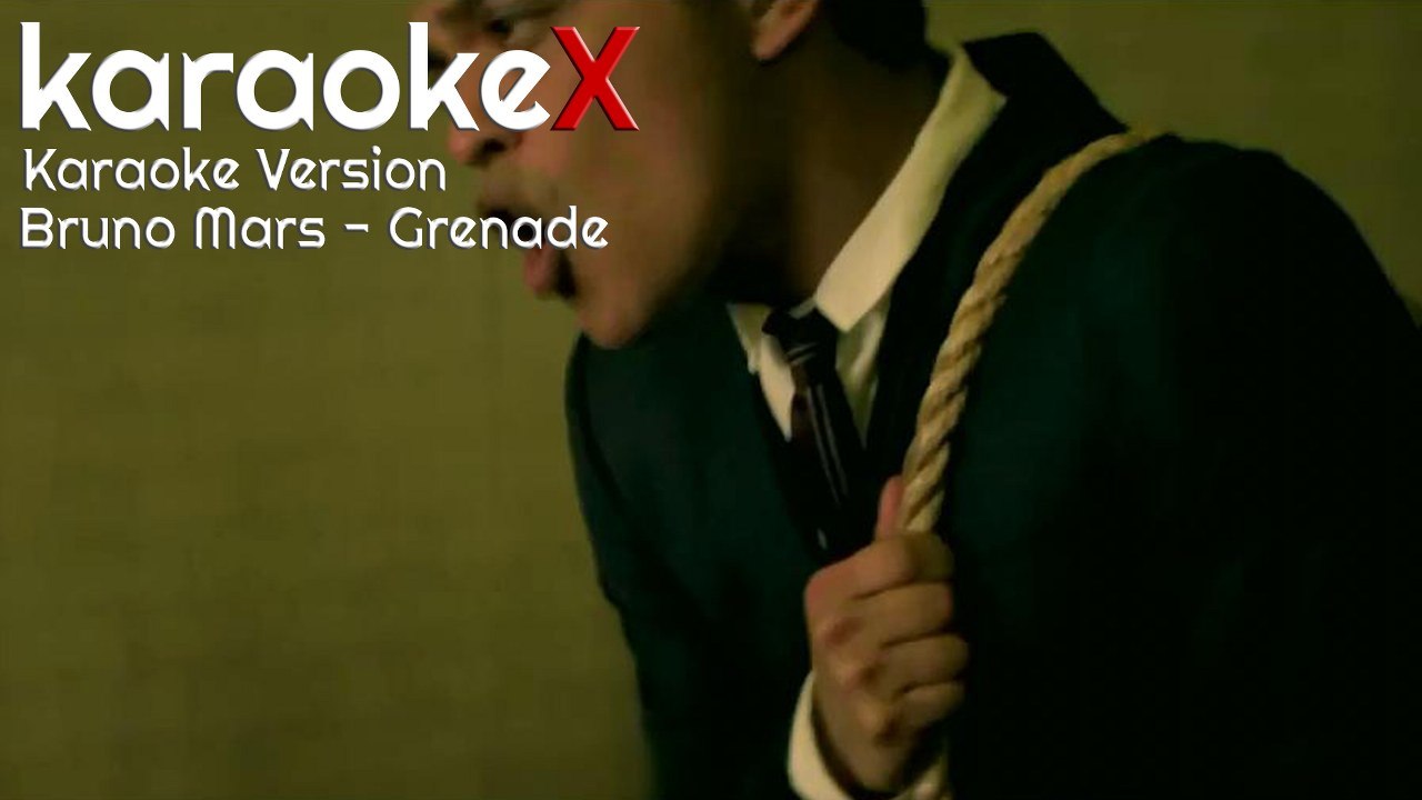 Bruno Mars - Grenade Karaoke Version (KaraokeX)