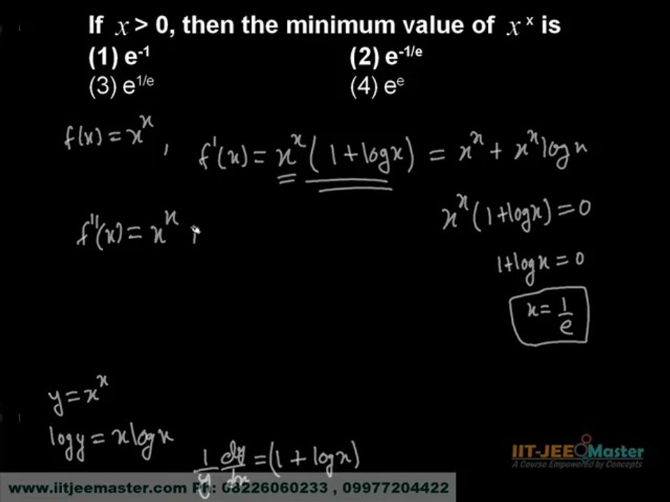 Application of Derivatives Problem for Mains Preparation Best IIT Advance Coaching
