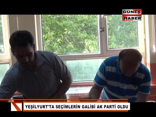 TOKAT YEŞİLYURT'TA YAPILAN SEÇİMLERİN GALİBİ AK PARTİ OLDU
