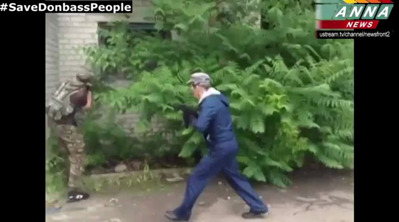 Константиновка.Боевая подготовка ополчения ДНРKonstantinovka.Military training of the DPR militia