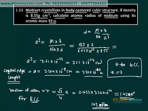 Class 11th 12th CBSE NCERT Solutions Chapter 1 Solid State