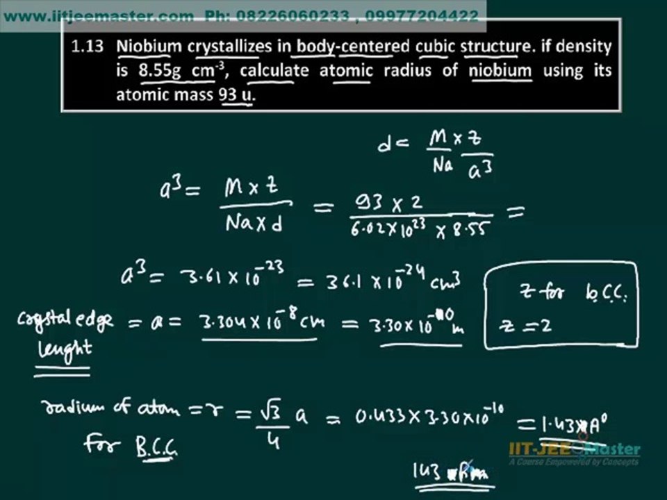 Class 11th 12th CBSE NCERT Solutions Chapter 1 Solid State
