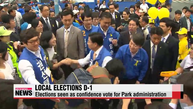 Local elections D-1 polls seen as confidence vote for Park administration