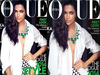 Deepika Goes Braless For Vogues Cover