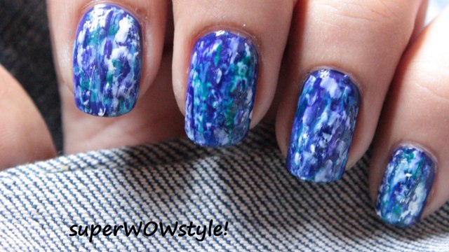 Denim nails! - No tools - Nail art without tools - nail designs without using tools