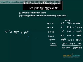 Class 11th 12th CBSE NCERT Solutions Chapter 3 Periodicity