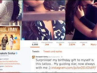 Sonakshi turns 27, gifts herself tattoo - IANS India Videos