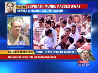 Union Minister Gopinath Munde passes away