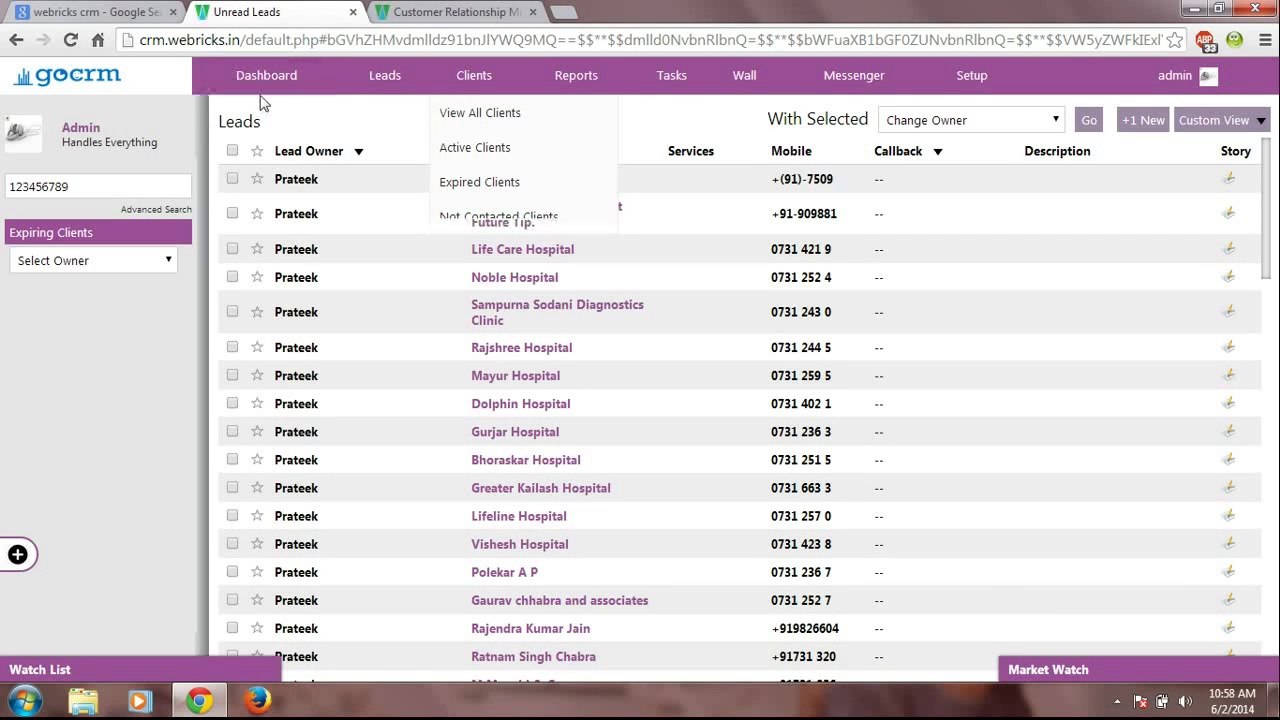 CRM - The Best Product of Webricks Innovations Pvt Ltd