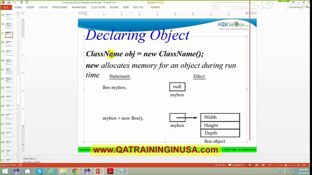 JAVA Online Training in New Jersey, San Franciso, Charlotte, Austin, Seattle