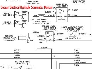Doosan SOLAR 055-V PLUS Excavator Electrical Hydraulic Schematics Manual INSTANT DOWNLOAD