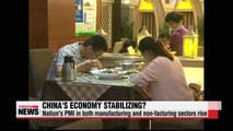 Economic indicators show China's economy may be stabilizing