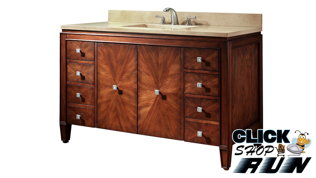 Avanity BRENTWOOD-VS49-NW-A Bathroom Furniture with Black Granite Top and Sink