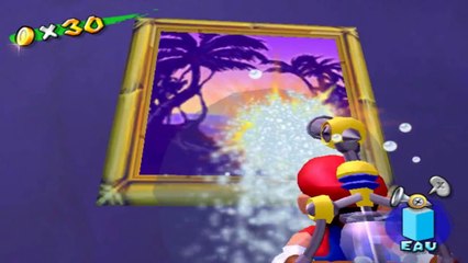 Super Mario Sunshine - Plage Sirena - Soleil Secret 3 : Récupérer 100 pièces