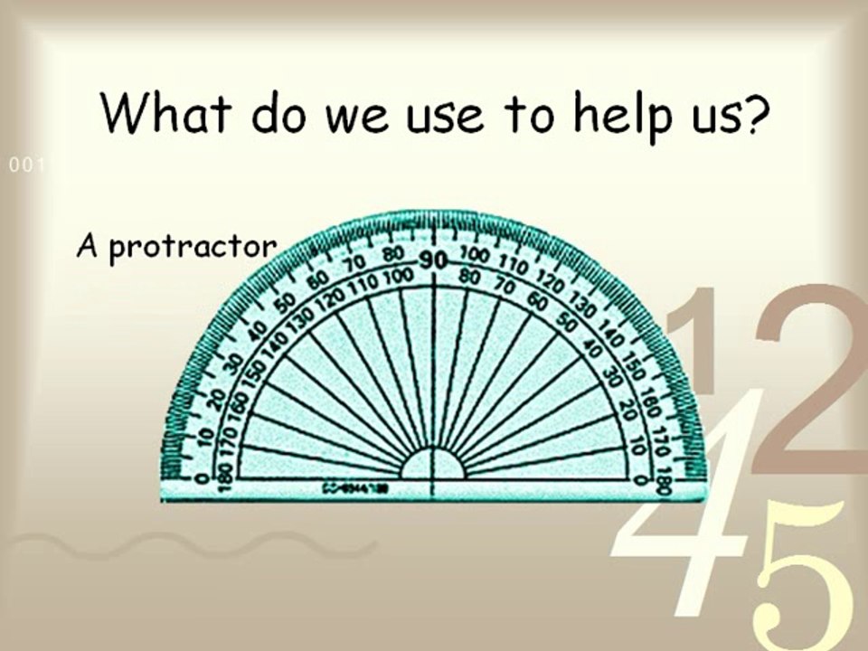 How to measure angles using a protractor