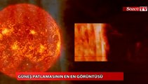 NASA güneş patlamasının en net görüntüsünü yayınladı