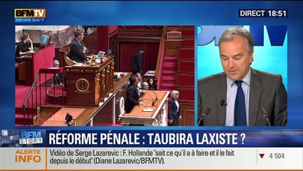 BFM Story: La droite qualifie la réforme pénale de Taubira de laxiste – 03/06