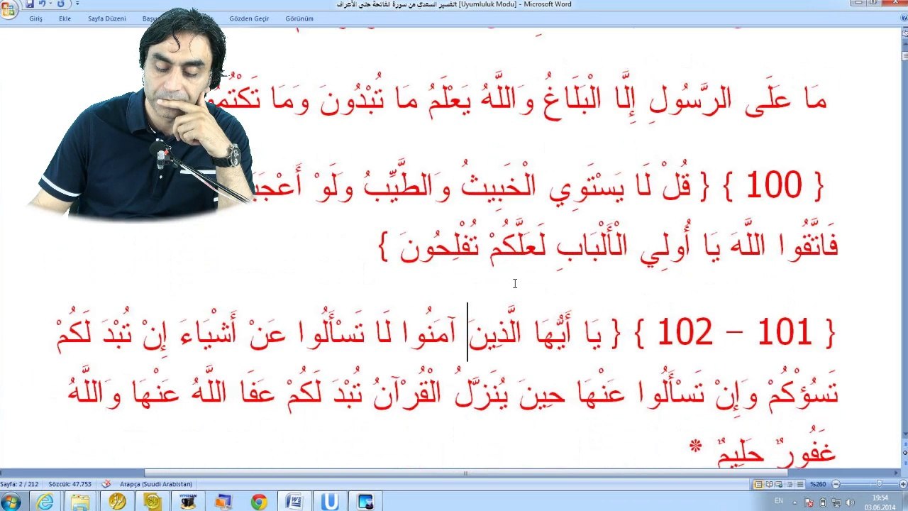 03.06.2014   5 - Maide Suresi  101 - 3   Halis Aydemir