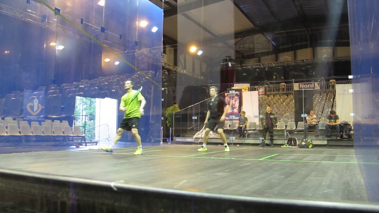 Squash : Grégory Gaultier s'entraîne à Valenciennes