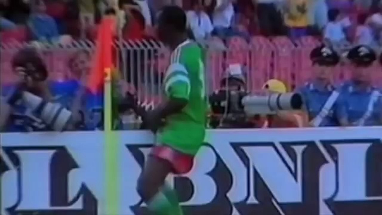 Πανηγυρισμός Μιλά (MILLA - against colombia 1990 (1-0)