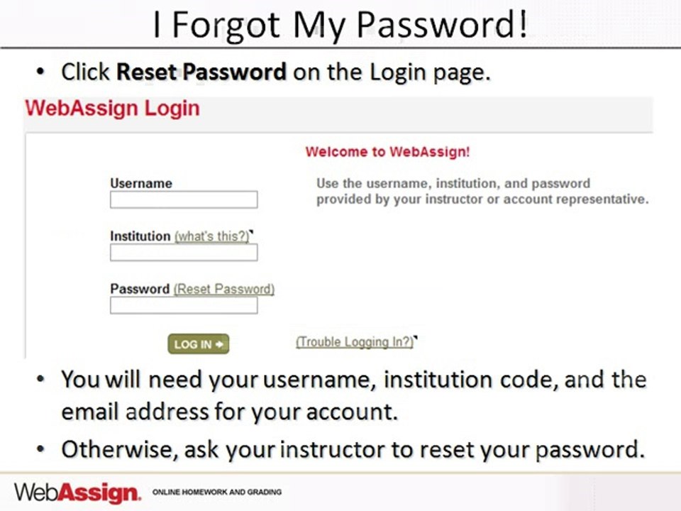 How to self enrollment in webAssign FDOC