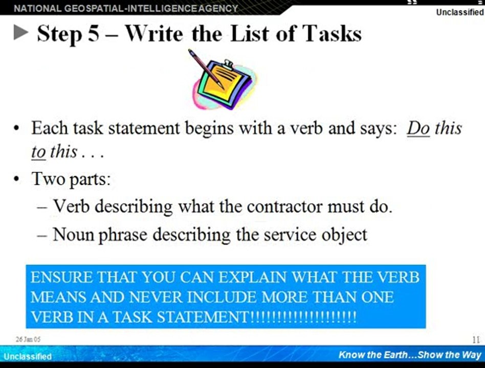How To Write a Performance Work Statement TrainingPP