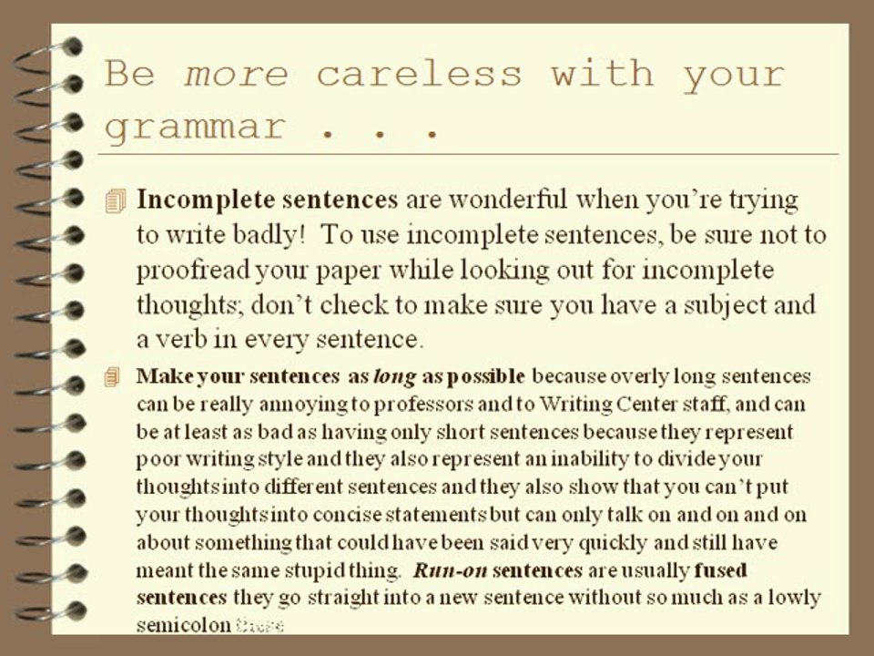 How to Write the Worst Paper Ever