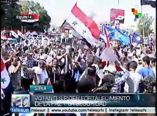 Sirios se vuelcan en las urnas demostrando su amplia conciencia cívica