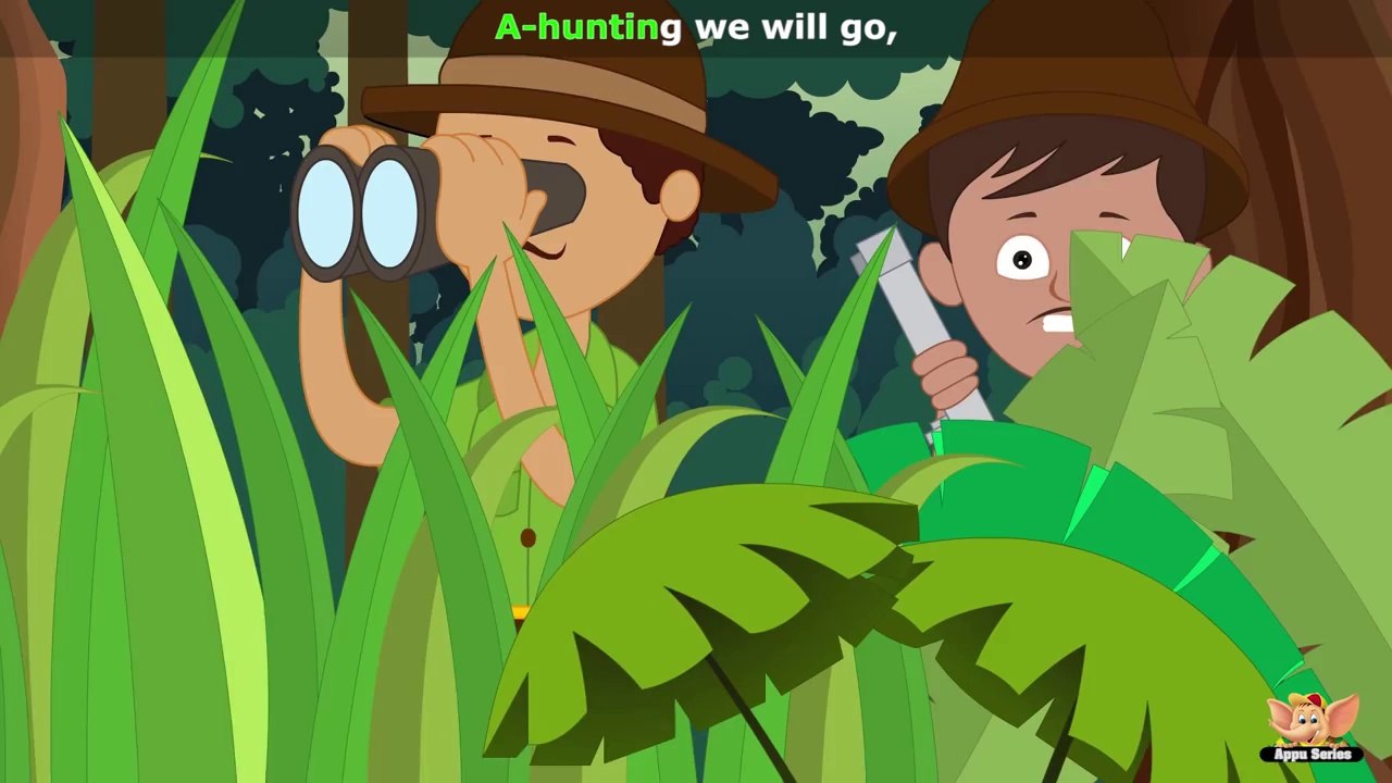 A-hunting We Will Go - Nursery Rhyme with Karaoke