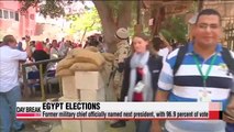 Former military chief officially named next Egyptian president