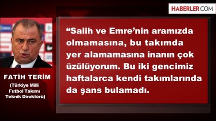 Fatih Terim'in Emre Çolak ve Salih Uçan Üzüntüsü