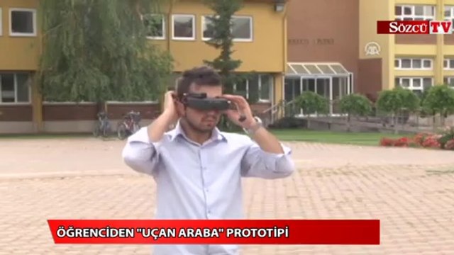 Öğrenciden Uçan Araba prototipi