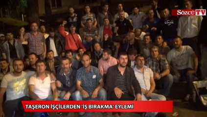 Taşeron işçilerden 'iş bırakma' eylemi