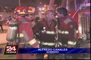 Lince: así fue el espectacular rescate a dos niños de incendio en edificio (1/2)