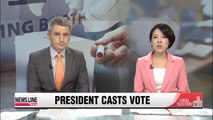 President Park casts vote in Wednesday's local elections