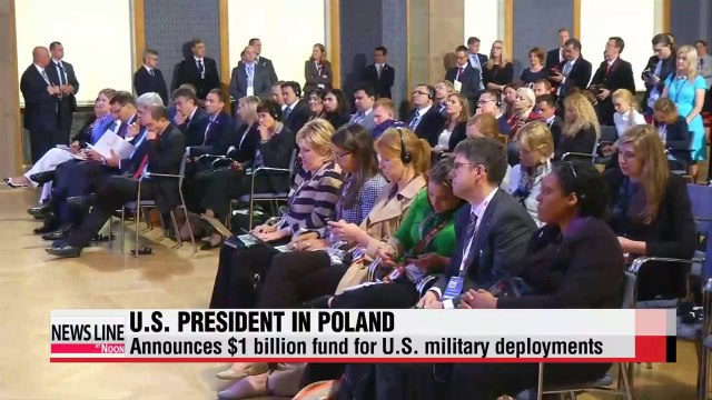 U.S. president vows to bolster security in eastern Europe