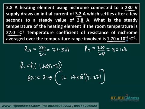 Current Electricity IIT JEE Advance Physics Lectures NCERT Solution Crack IITJEE advance