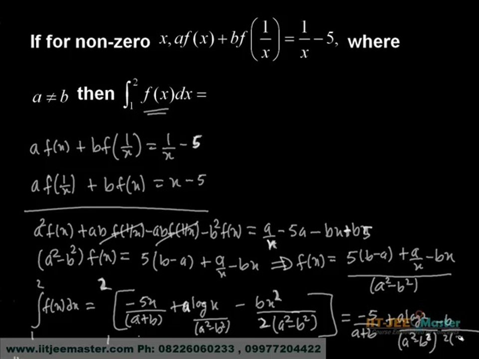 Definite Integration for IIT JEE advance Preparation  JEE advance online Coaching  Free video