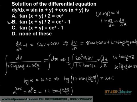Differential Equation for JEE main Maths JEE main Free Training Videos How to Crack IIT JEE CET3F